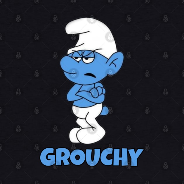 Grouchy Smurf by Creatifyty